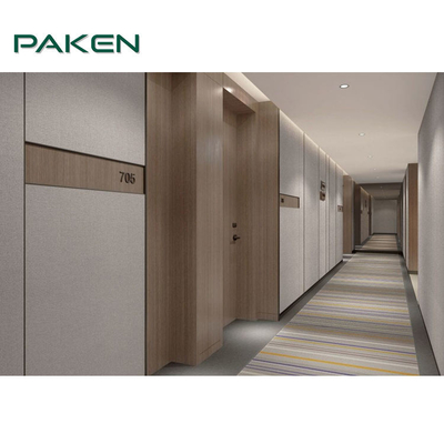 Placage fixe en bois des meubles 0.6mm de lobby d'hôtel de personnalisation fini