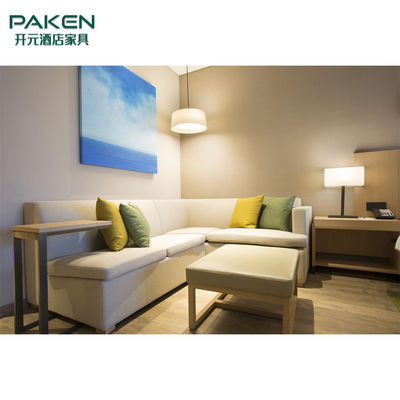 Les meubles extérieurs de chambre à coucher d'hôtel de Veneer&amp;Melamine&amp;Laminate de couleur claire placent