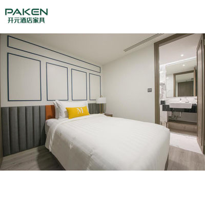 Les meubles naturels de chambre à coucher d'hôtel de Paken de placage d'ODM placent