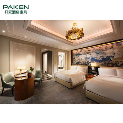 Chambre à coucher lâche fixe en bois de luxe d'hôtel de Paken