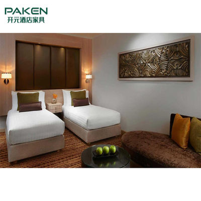 L'ODM a adapté les chambres à coucher aux besoins du client du bois solides d'hôtel d'étoile de la taille 4