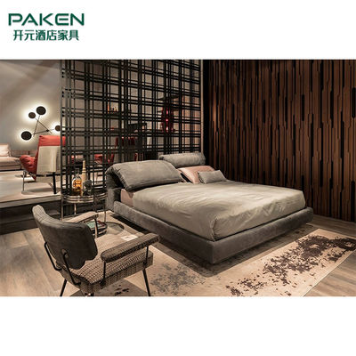 Adaptez le lit aux besoins du client moderne de style de Furniture&amp;Hottest de villa de chambre à coucher moderne de meubles