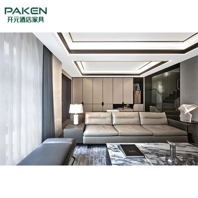 Style de mode avec la couleur kaki et ene ivoire adapter les meubles aux besoins du client modernes de salon de meubles de villa
