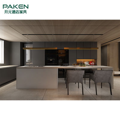 Moderne et élégant adaptez les meubles aux besoins du client modernes de cuisine de meubles de villa