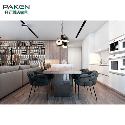 Adaptez la cuisine moderne Furniture&amp;Elegant de meubles de villa et le marbre aux besoins du client