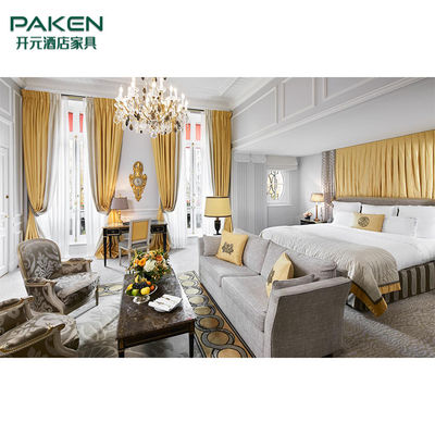 Les meubles commerciaux de chambre à coucher d'hôtel de PAKEN placent avec le matériel facultatif