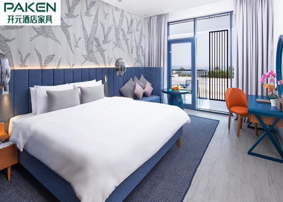 Chambre d'hôtel romantique de lune de miel de style d'hôtel de meubles méditerranéens de chambre à coucher