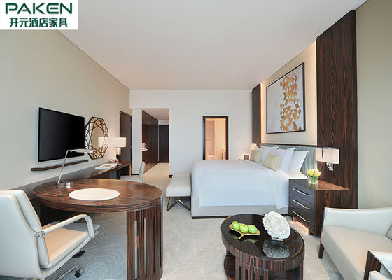 Sofitel cinq chambres à coucher standard Ebony Veneer de meubles d'hôtel d'étoile + Hue Fnurnitures léger