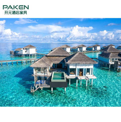 Les meubles de chambre à coucher d'hôtel des Maldives Meradhoo de tombolas d'EPE placent pour la villa du soleil de plage de l'eau